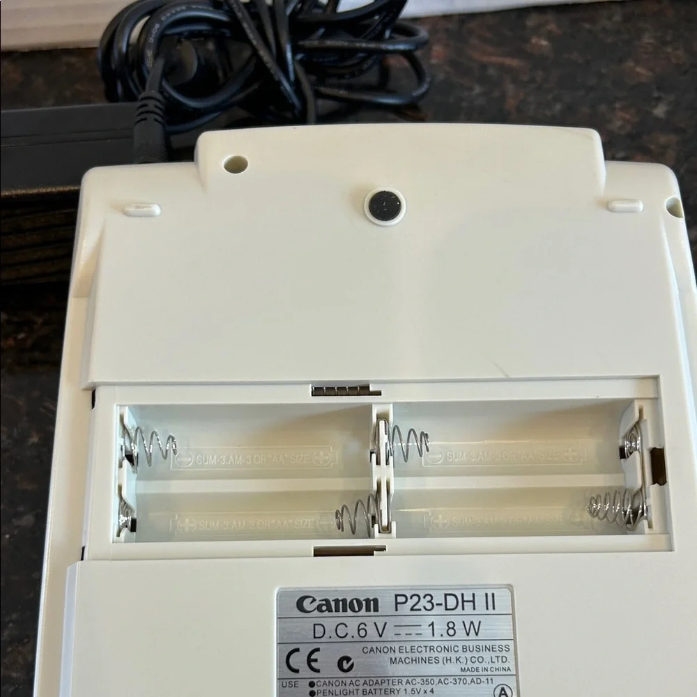 Canon P23-DH II Calculator - Cream and Black